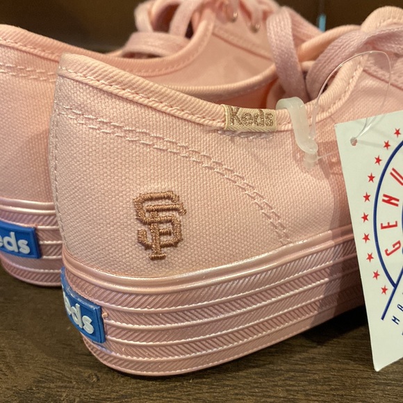 NWT Keds Triple Kick MLB San Francisco Giants Pink Platform Shoes - US size 6M - Picture 8 of 12